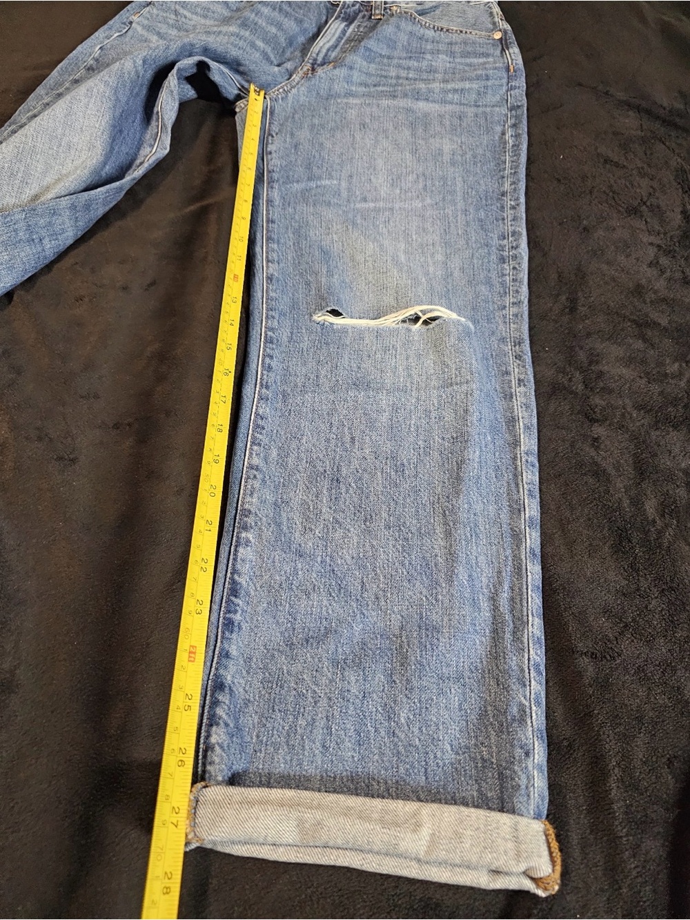Madewell The Slouchy Boyjean Size 27 Low Rise Distressed Jeans NWT - Picture 7 of 16